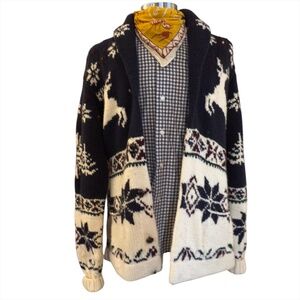 RARE Polo Ralph Lauren Hand-Knit Cardigan – Deer Stag